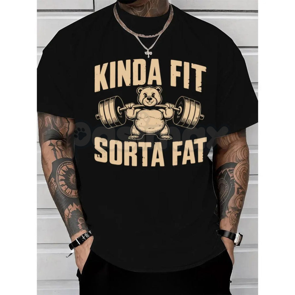 Funny Weightlifting Bear Graphic – Sarcastic Gym Humor Hoodie, Sweatshirt & T-Shirt