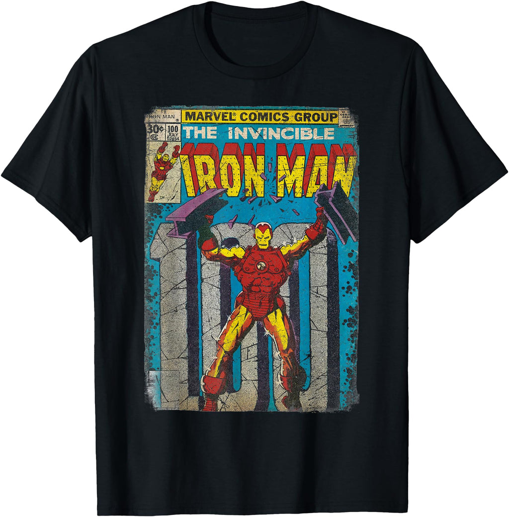 Iron Comic Cover T-Shirt - Graphic Print Unisex