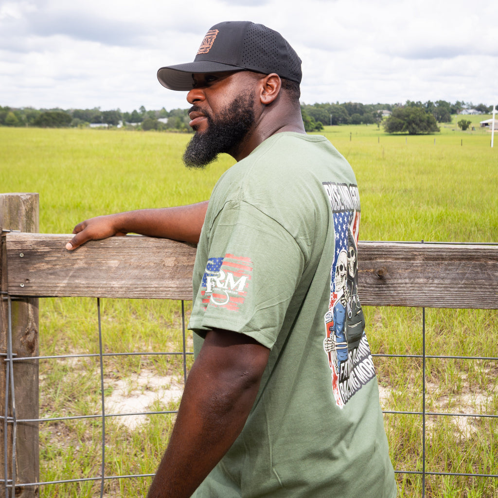 Rise And Grind Tee - Military Green
