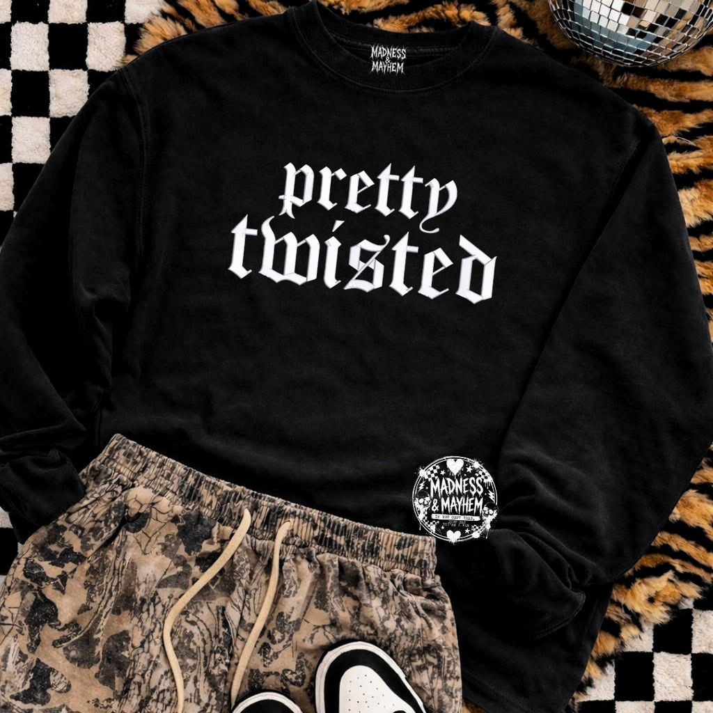 Pretty twisted embroidered sweatshirt