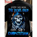 Men's Skull Graphic T-Shirt – Casual 3D Digital Print Tee for Summer