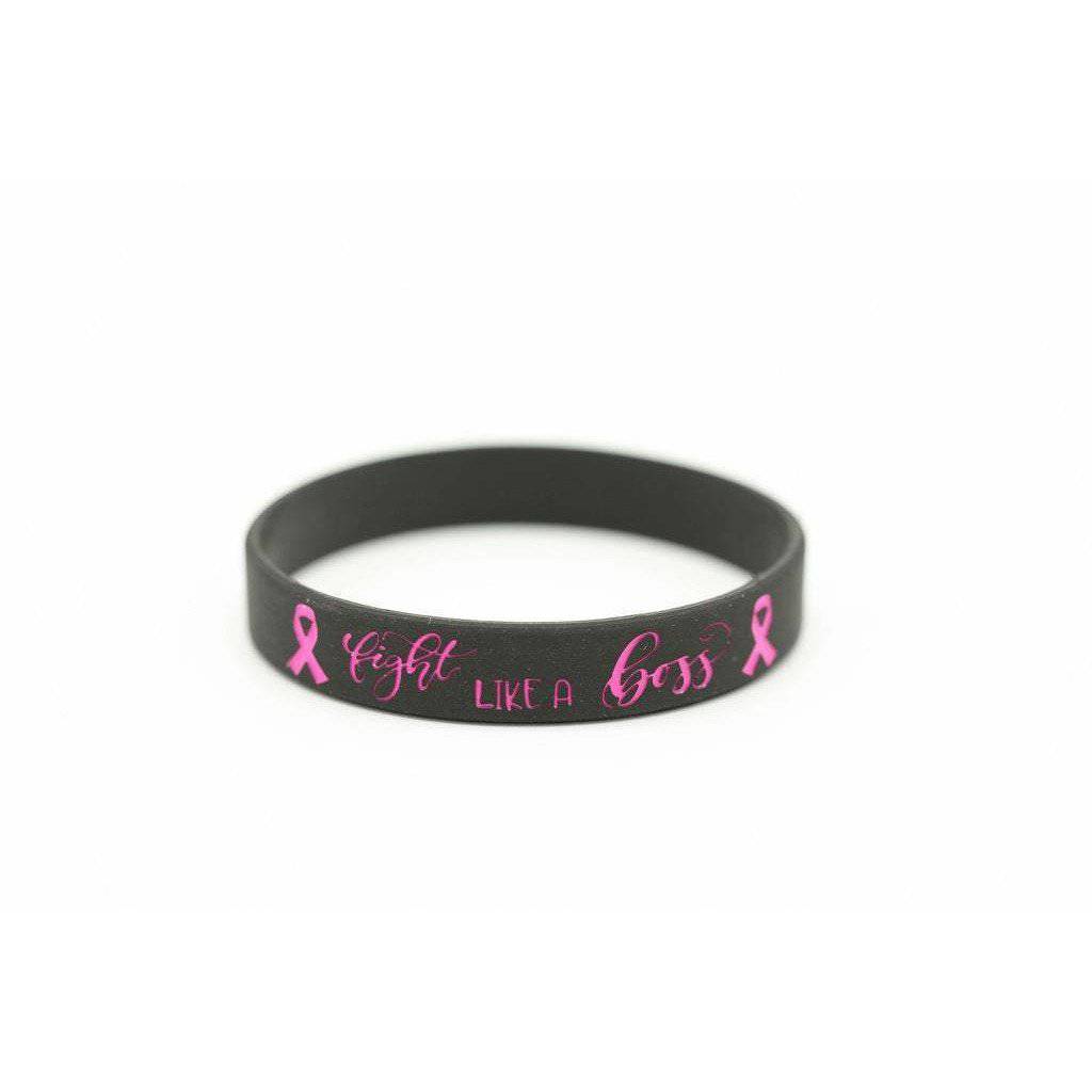 Fight Like a Boss Wristband – Silicone Solidarity Bracelet for Cancer Support