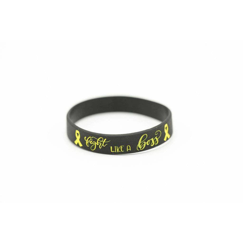 Fight Like a Boss Wristband – Silicone Solidarity Bracelet for Cancer Support