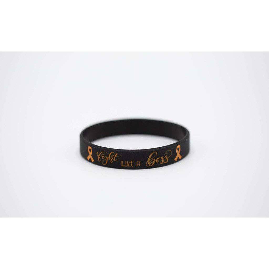 Fight Like a Boss Wristband – Silicone Solidarity Bracelet for Cancer Support