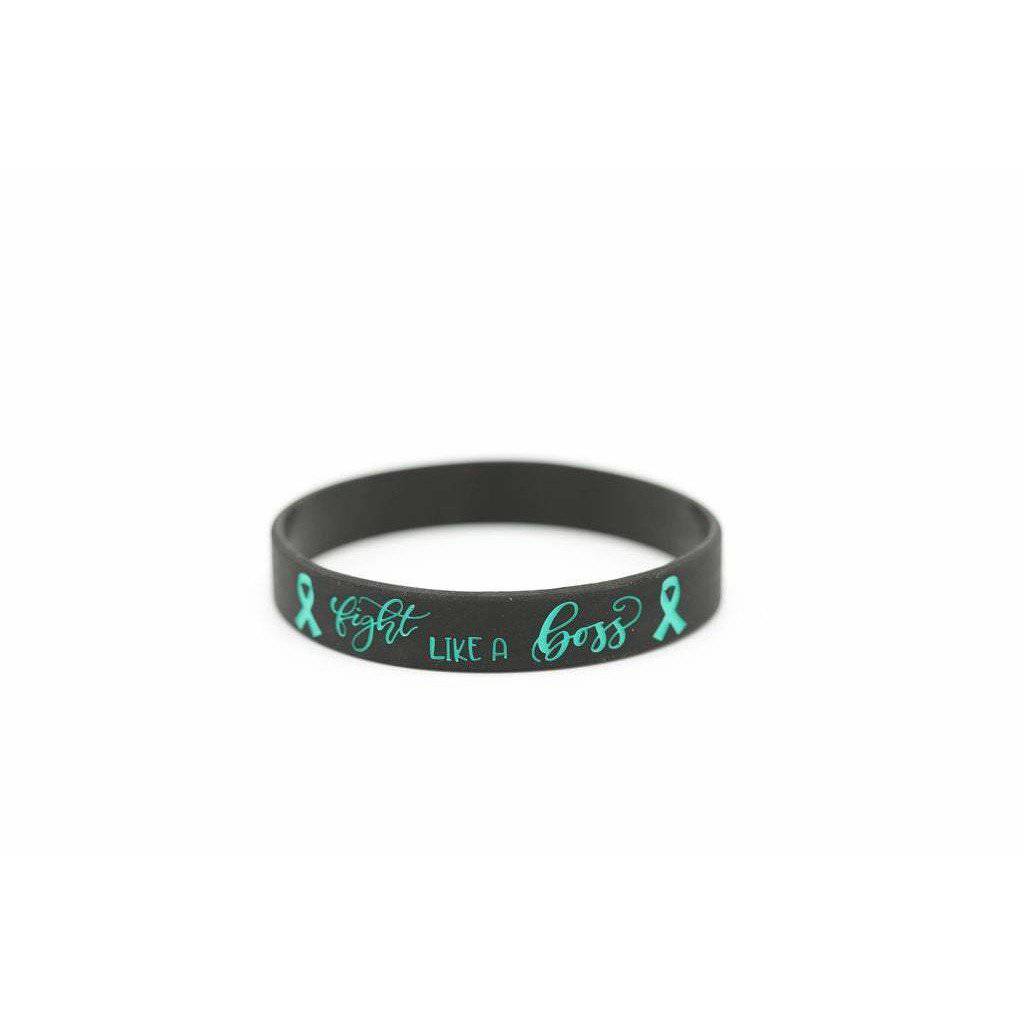 Fight Like a Boss Wristband – Silicone Solidarity Bracelet for Cancer Support